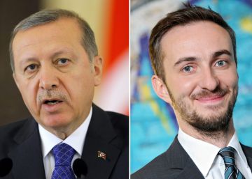 El vídeo de televisión que se le enreda a Merkel