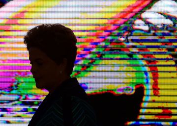 Rousseff, este martes en la ceremonia de llegada de la antorcha ol&iacute;mpica a Brasilia.