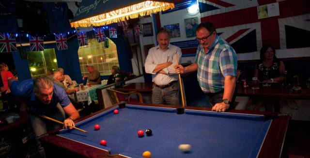 Turistas británicos en Málaga.