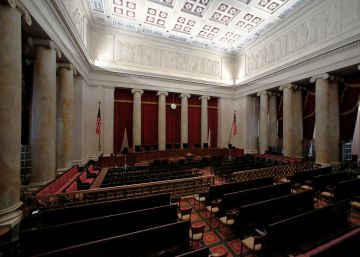 Interior de la sala de audiencias del Tribunal Supremo.