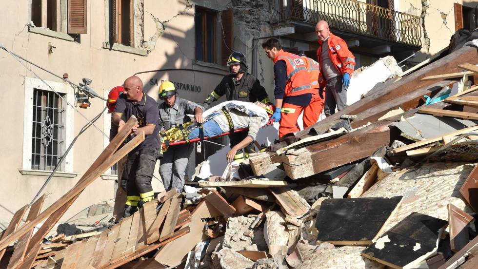 Un terremoto de magnitud 6 sacude el centro de Italia