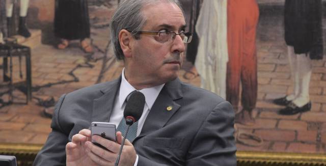 Eduardo Cunha at an event in July.