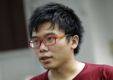 El l&iacute;der estudiantil Joshua Wong. 