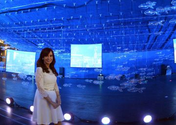Cristina Fern&aacute;ndez inaugura el Centro Cultural N&eacute;stor Kirchner, el 21 de mayo de 2015.