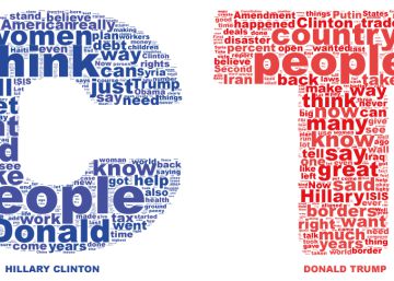 Clinton habló más de empleo que de dinero; Trump, al revés