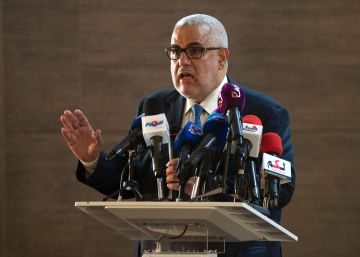 El presidente de Marruecos y secretario general del Partido Justicia y Desarrollo (PJD), durante una conferencia de prensa celebra el 22 de octubre en Sal&eacute;.rn 