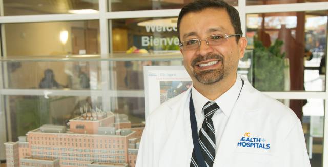 El doctor Vladimir Gasca, en Nueva York. 