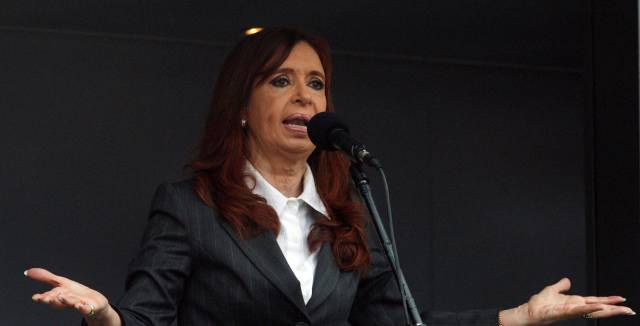 Cristina Kirchner earlier this year.