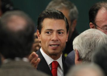 Pe&ntilde;a Nieto, este lunes en Los Pinos. 