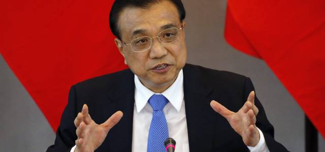 El primer ministro chino,  Li Keqiang. 