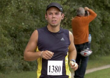 El copiloto Andreas Lubitz, durante un marat&oacute;n celebrado en Hamburgo en septiembre de 2009