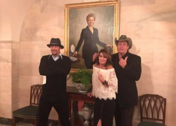 Sarah Palin y sus amigos rockeros se divierten con Trump en la Casa Blanca