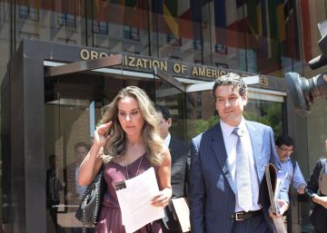 Kate del Castillo este jueves en la CIDH.