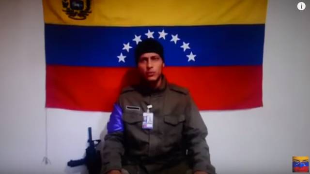 El piloto venezolano Óscar Pérez, en un nuevo vídeo.
