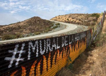 Parte de la valla entre Estados Unidos y México en Tijuana. 
