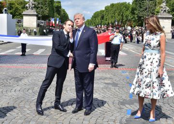 Trump y Macron: 28 segundos de apretón de manos