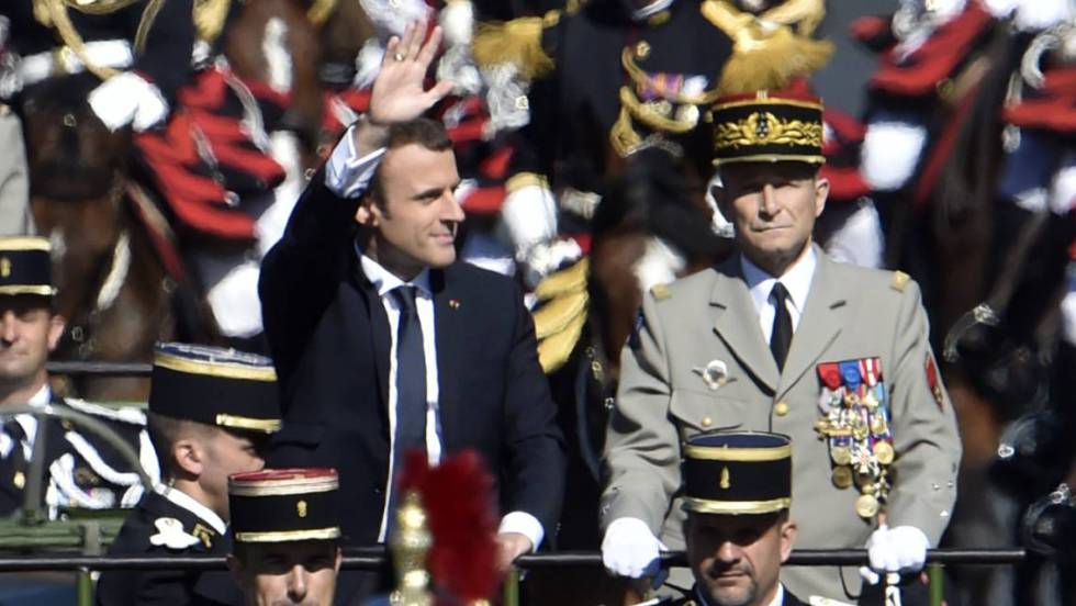 El presidente Emmanuel Macron y el jefe del Estado Mayor, el pasado 14 de julio.