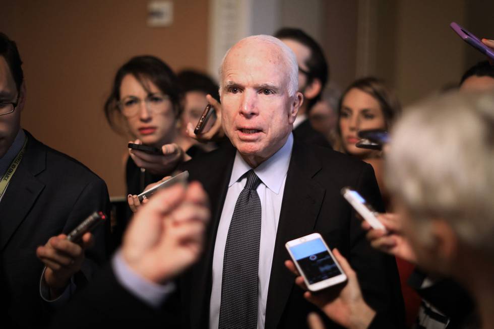 John McCain, el pasado 13 de julio en el Capitolio.