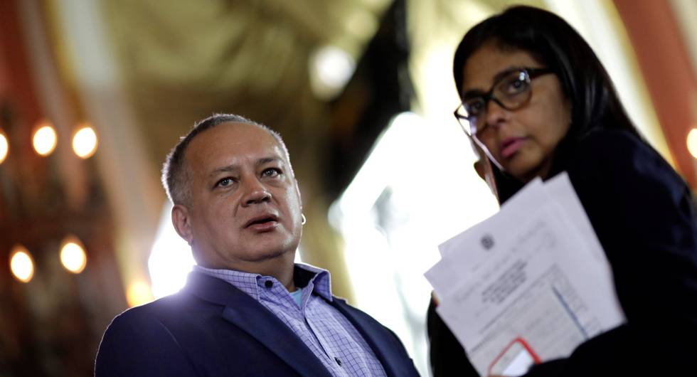 Diosdado Cabello y Delcy Rodríguez, el pasado 5 de agosto.