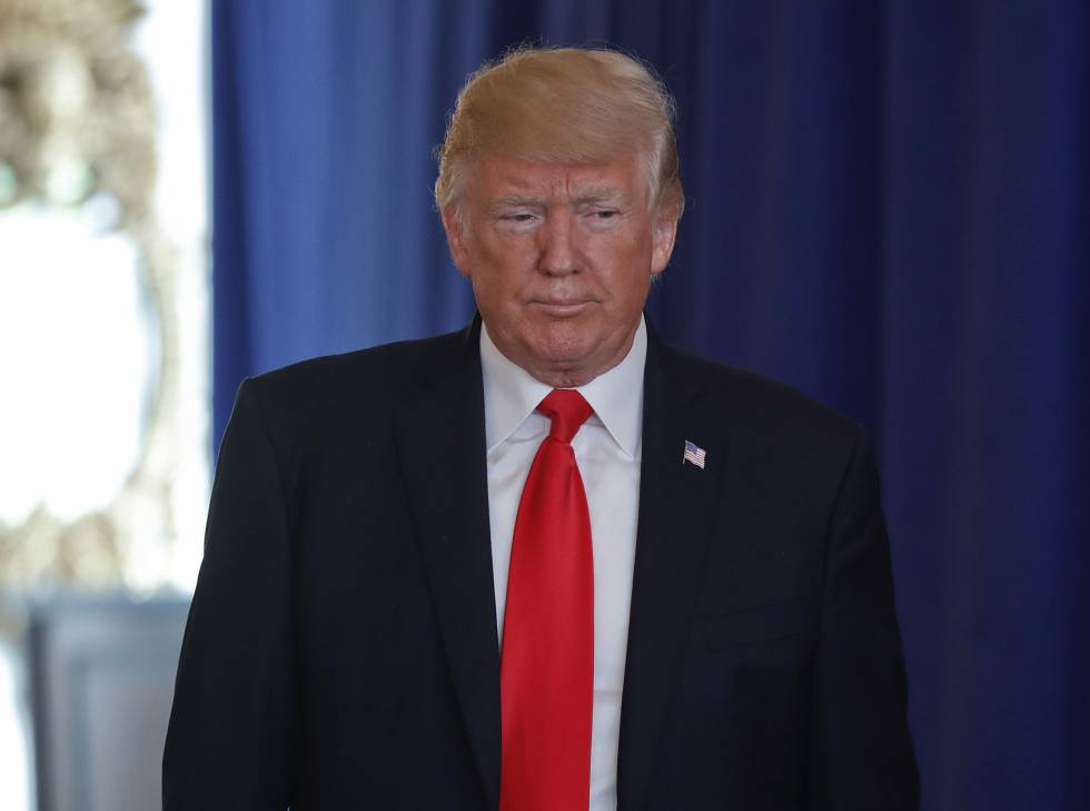 Donald Trump, este sábado en Bedminster (Nueva Jersey).