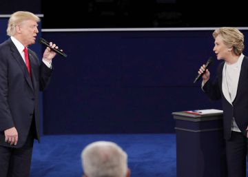 Hillary Clinton confiesa su incomodidad con Trump en un debate: “Vete para atrás, asqueroso”