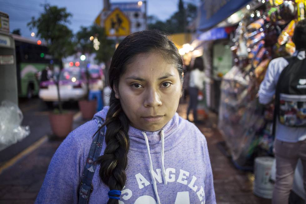 Blanca García, de 25 años, en Xochimilco (Ciudad de México).