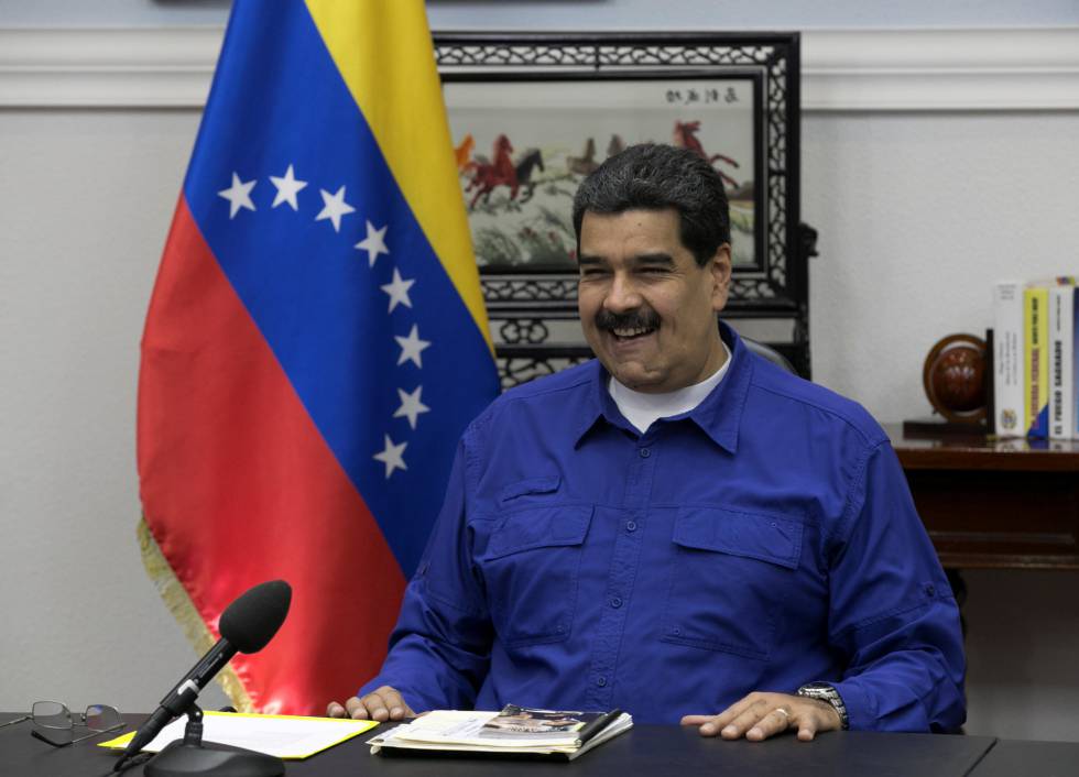Maduro, en el Palacio de Miraflores en Caracas.