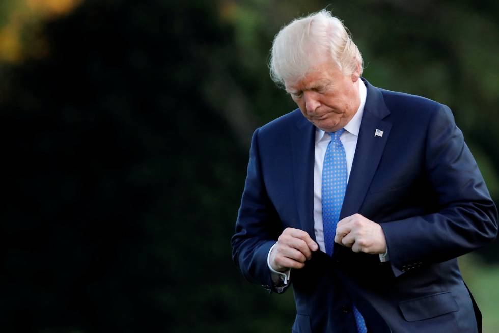 Donald Trump llega este jueves a la Casa Blanca.
