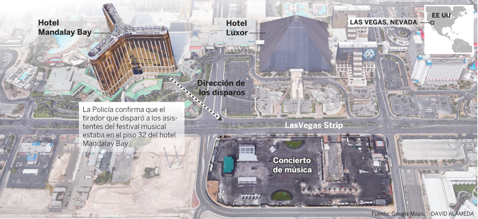 Más de 50 muertos y 200 heridos en un tiroteo en Las Vegas