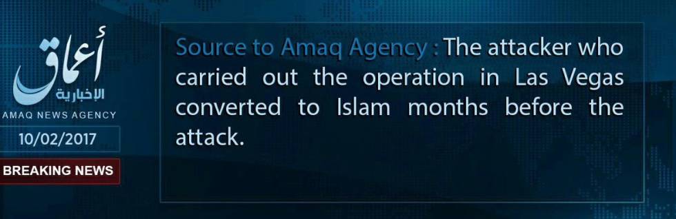 Comunicado de Amaq, medio afín al ISIS: 