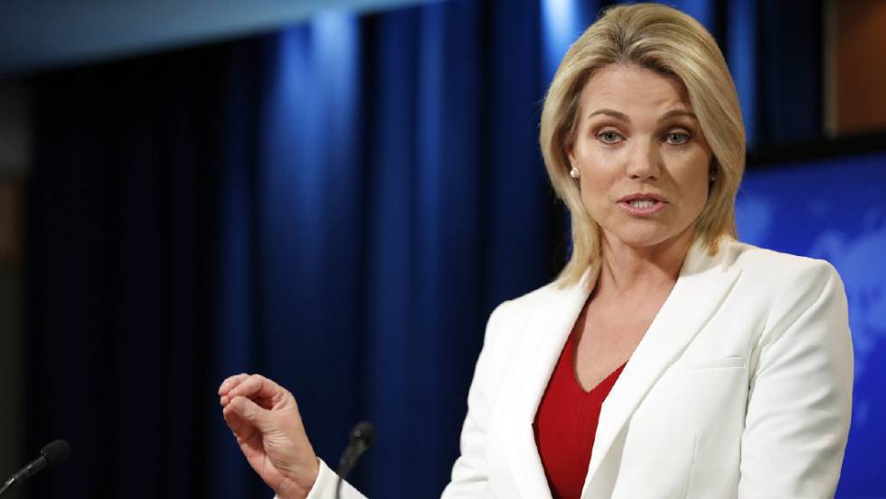 La portavoz del Departamento de Estado, Heather Nauert.