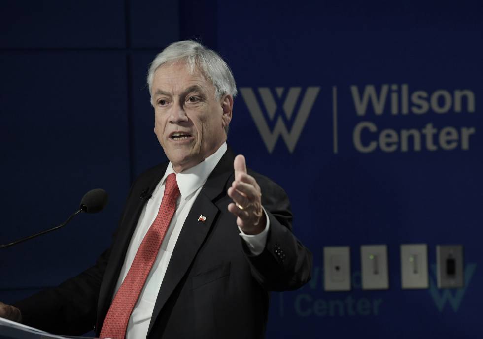 Sebastián Piñera en septiembre, en Washington. 