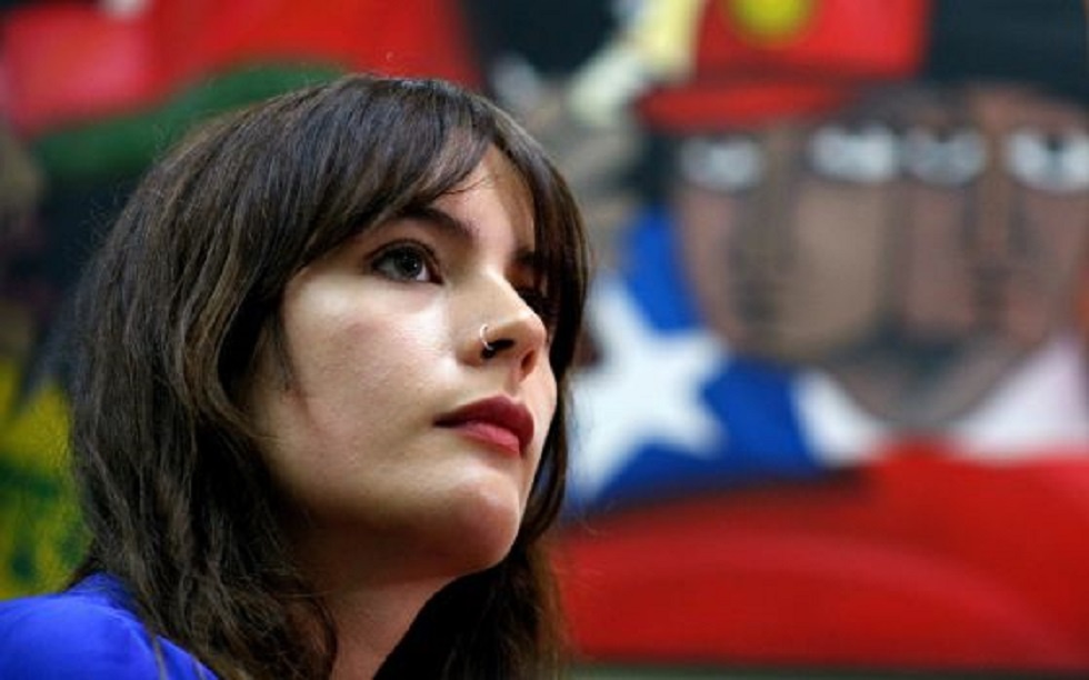 La candidata Camila Vallejo en 2014.