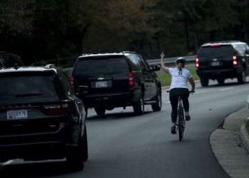 La mujer que fue despedida por hacer la peineta a Trump recibe más de 100.000 dólares en donaciones