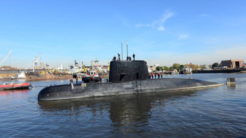 Argentina detecta llamadas de emergencia del submarino perdido en el Atlántico