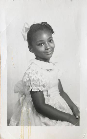 Sherry Johnson, a los siete años de edad.