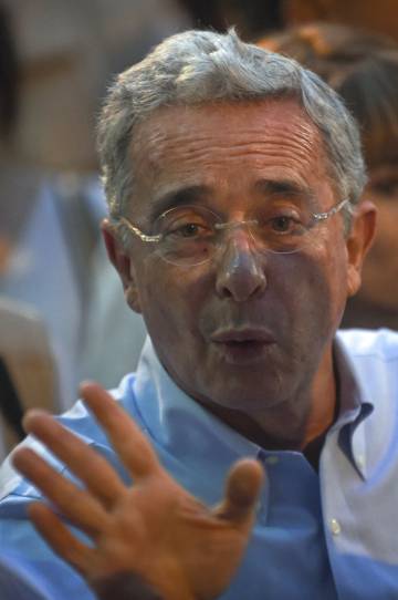 El expresidente colombiano Álvaro Uribe. 