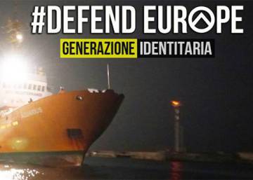 El barco ultra que quiere frenar la inmigración a través del Mediterráneo