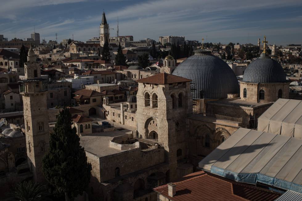 Vista de la ciudad vieja de Jerusalén este lunes.