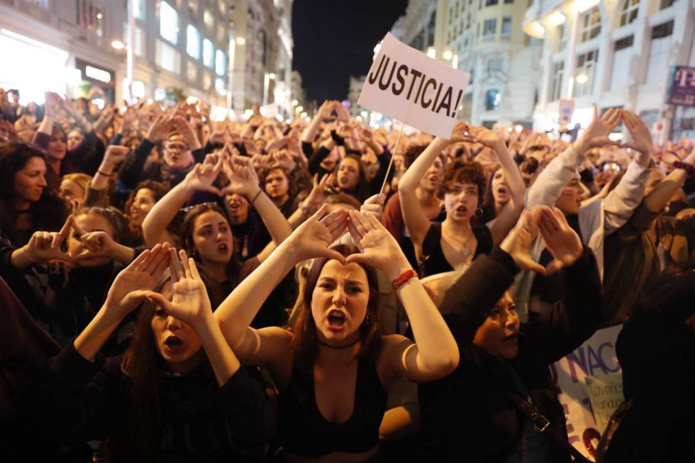 Manifestación por el día de la mujer el pasado 8 de marzo en Madrid.