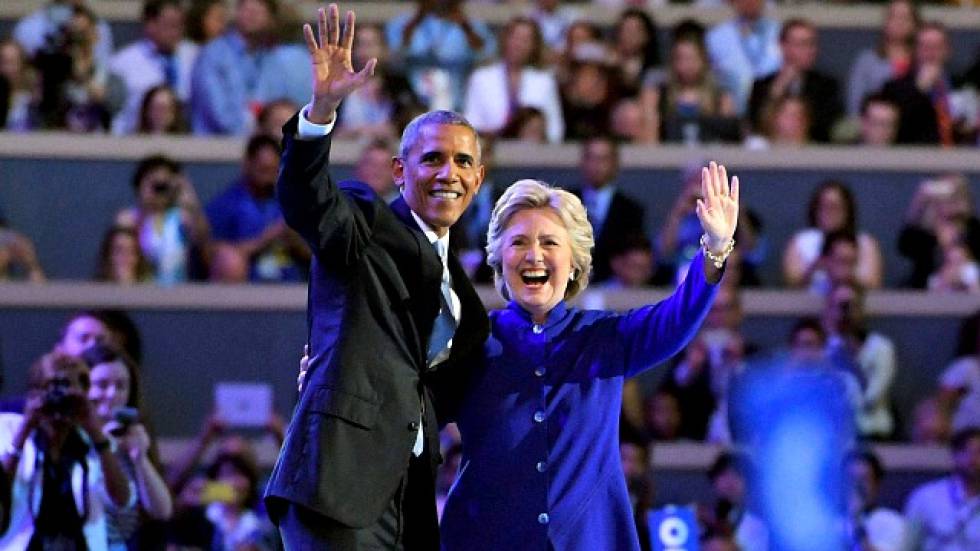 Obama y Clinton, en la campaña de 2016