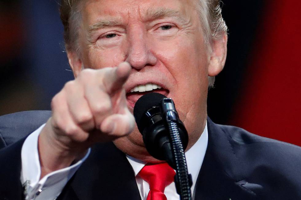 Donald Trump, en un mitin en Pensacola, el 8 de diciembre.