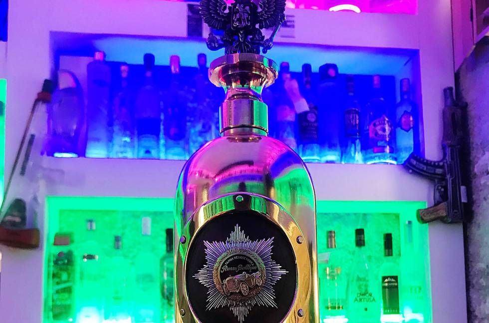 La botella de vodka valorada en 1,1 millones de euros que ha sido robada en Copenhague.