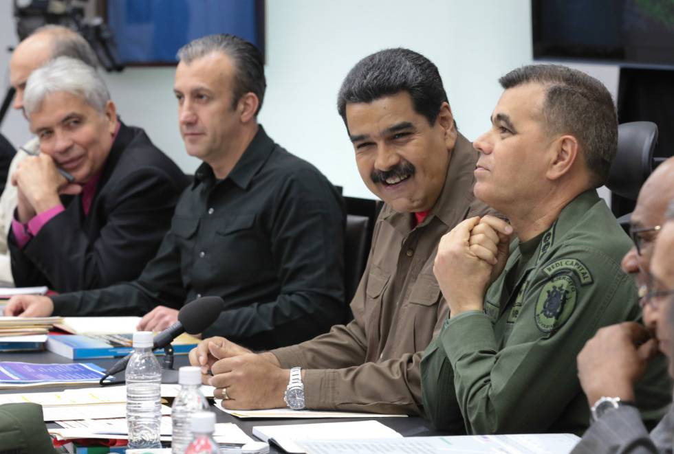 El presidente venezolano, Nicolás Maduro, el viernes durante el Consejo de Ministros. 