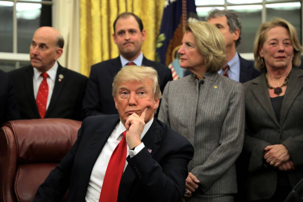 Donald Trump, en una ceremonia en la Casa Blanca.