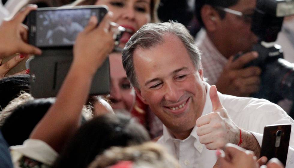 José Antonio Meade, durante un acto de campaña. 