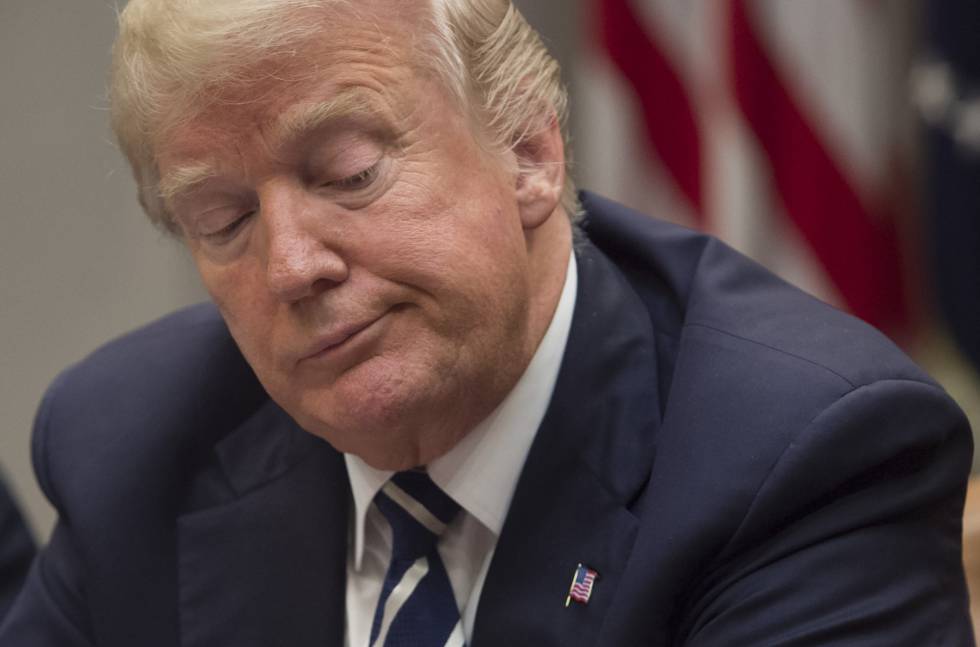 Trump, este jueves en un acto en la Casa Blanca