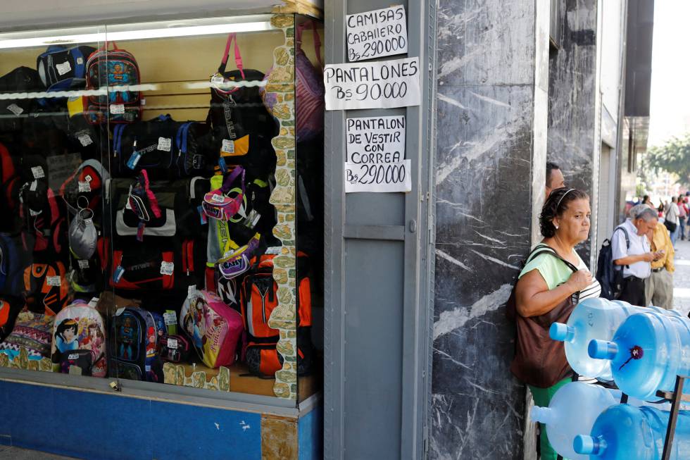 Una tienda en el centro de Caracas.