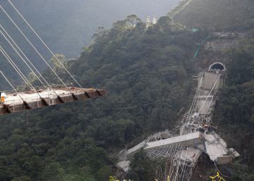 Al menos nueve muertos por el derrumbe de un puente en Colombia