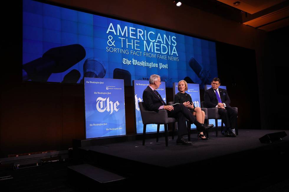 El periódico Washington Post  celebró este martes un evento sobre noticias falsas en Washington, Estados Unidos